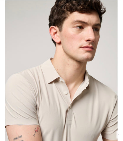 POLO SUPER ELÁSTICO BEIGE GIANNI LUPO