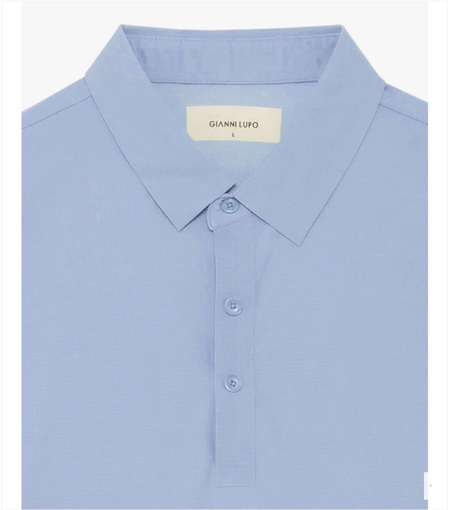 POLO SUPER ELÁSTICO CELESTE GIANNI LUPO