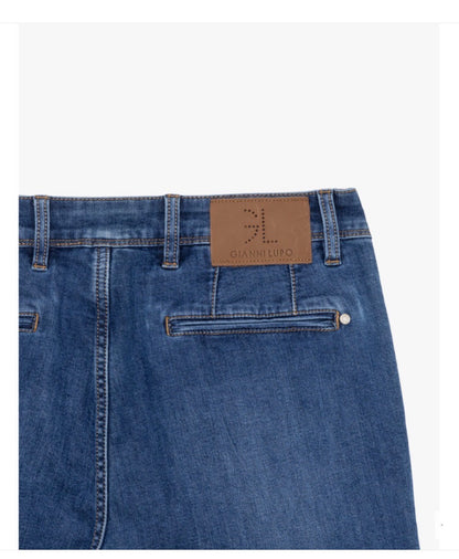 JEANS KENSON DE CORTE AJUSTADO CON BOLSILLOS AMERICANOS GIANNI LUPO