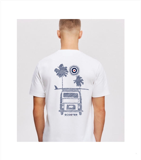CAMISETA SUNSET VAN BLANCO SCOOTER