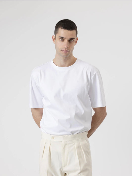 CAMISETA OVERSIZE INTERLOCK BLANCO PUROEGO