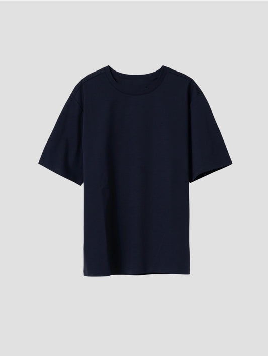 CAMISETA OVERSIZE INTERLOCK MARINO PUROEGO