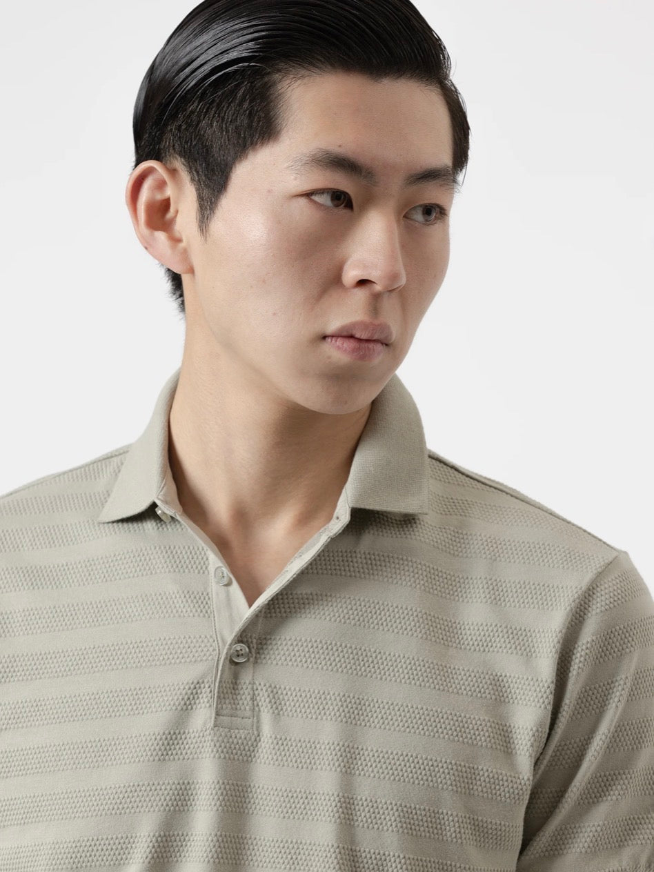 POLO DOBBY VERDE LIQUEN PUROEGO