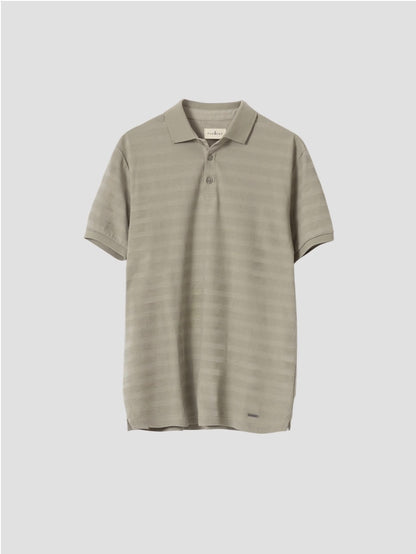 POLO DOBBY VERDE LIQUEN PUROEGO