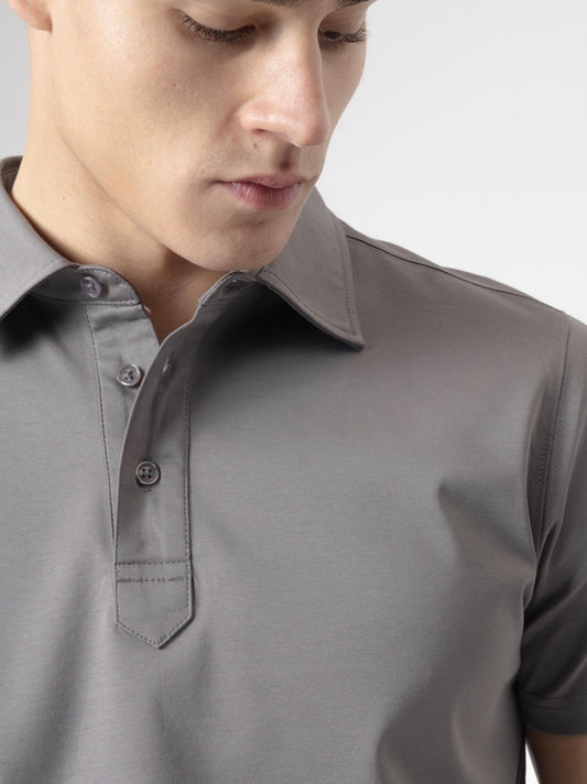 POLO INTERLOCK GRIS PUROEGO