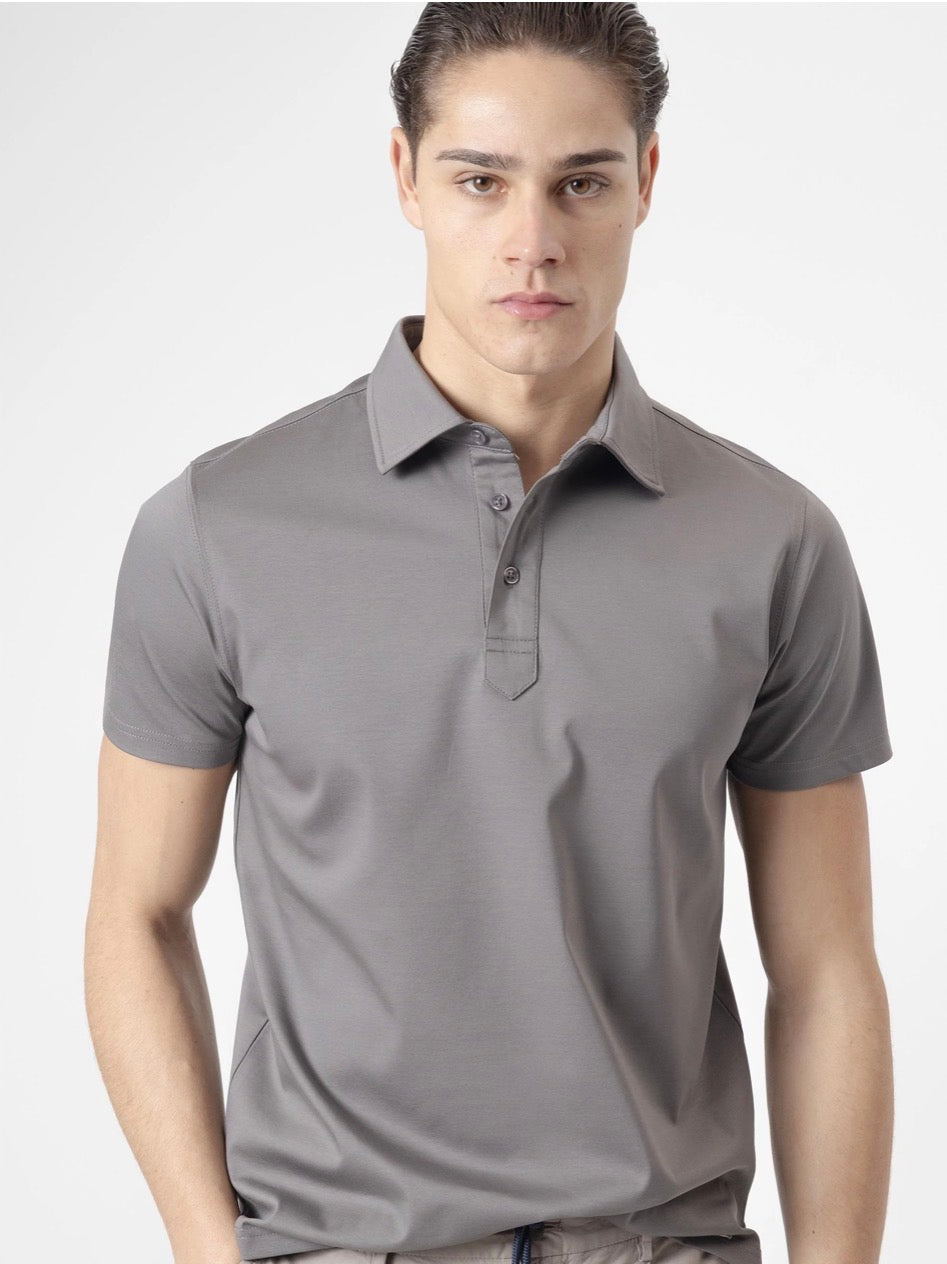 POLO INTERLOCK GRIS PUROEGO