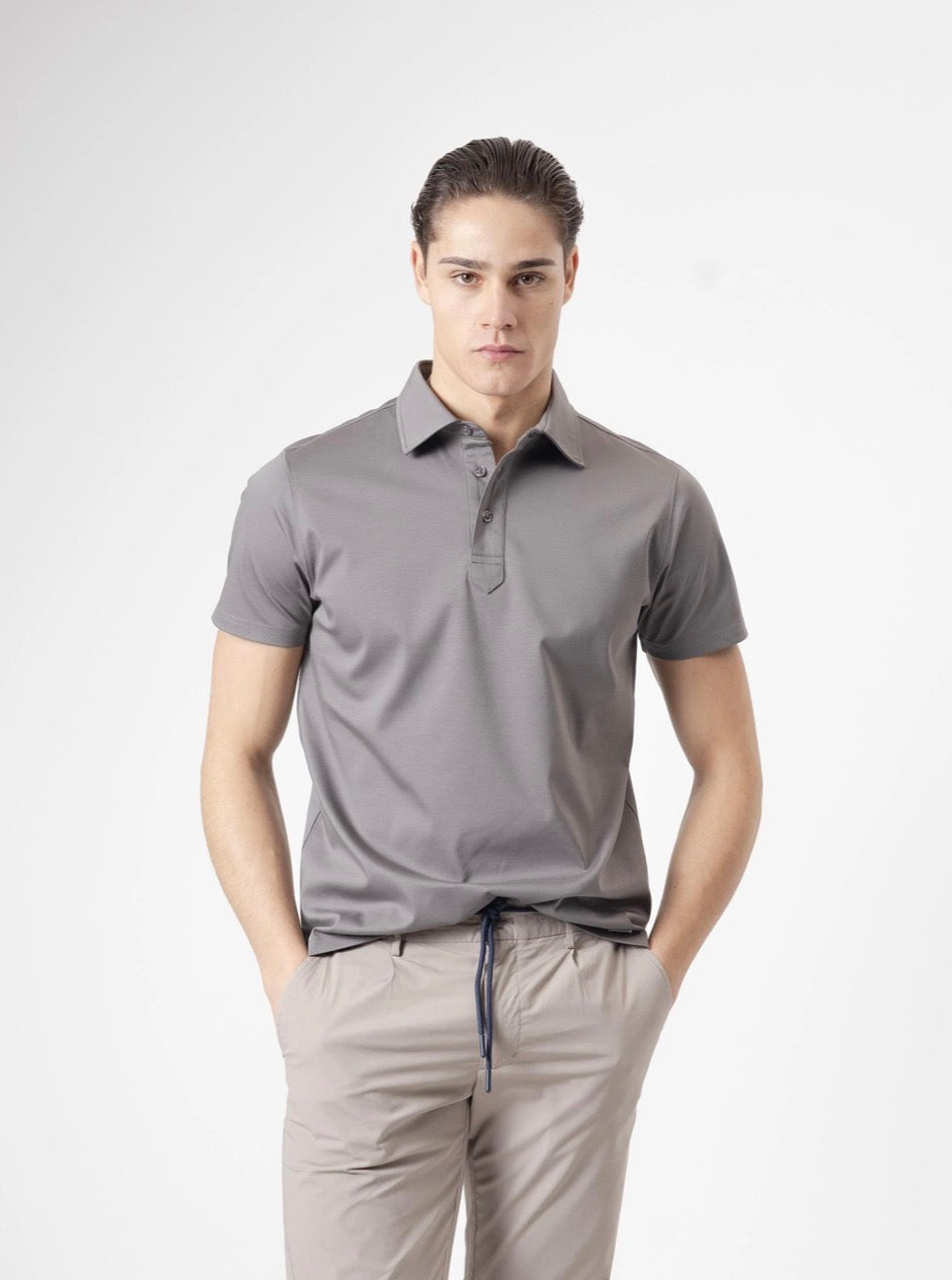 POLO INTERLOCK GRIS PUROEGO