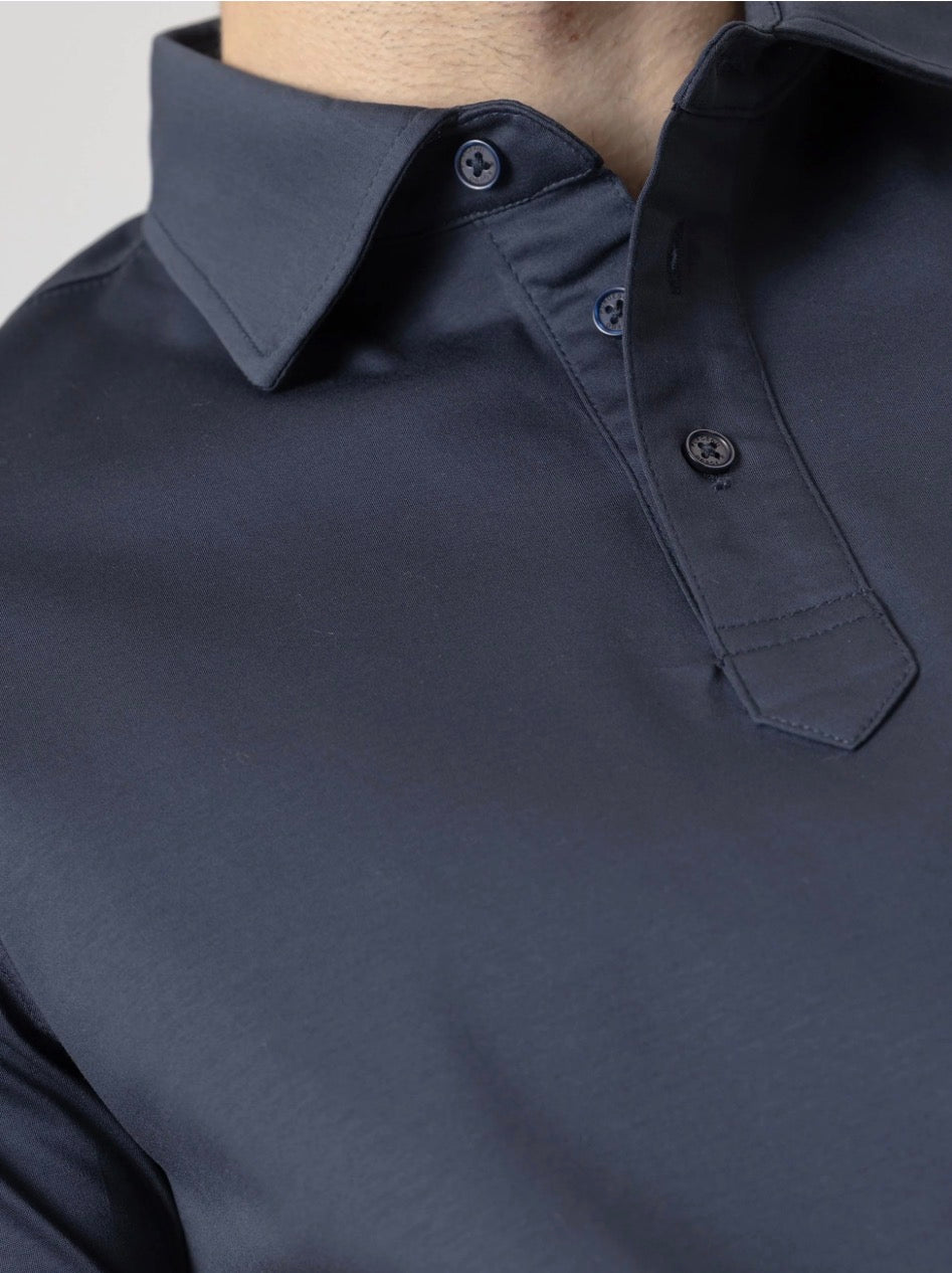 POLO INTERLOCK MARINO PUROEGO