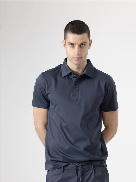 POLO INTERLOCK MARINO PUROEGO
