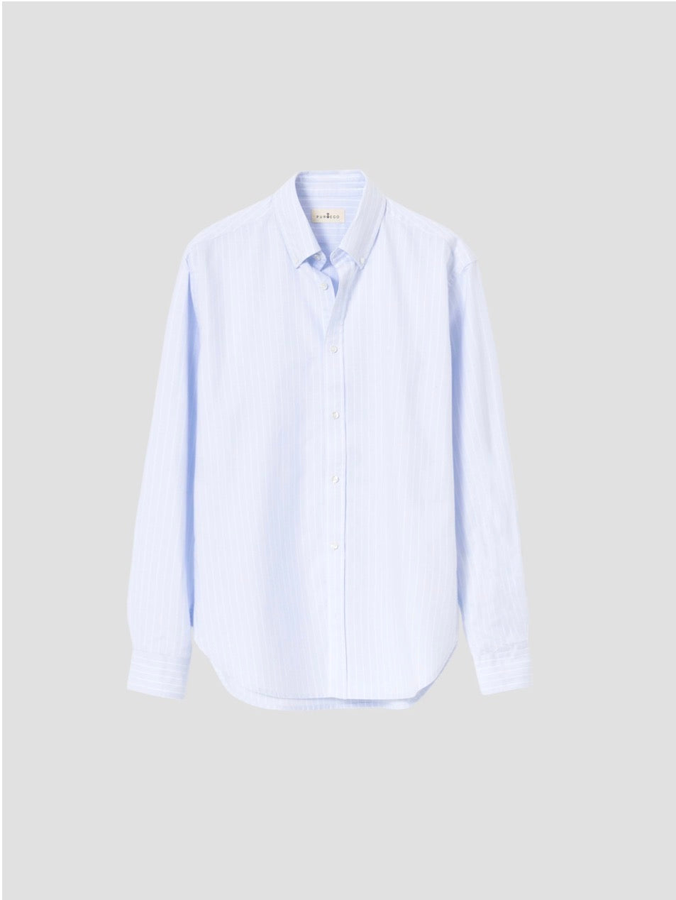 CAMISA ALGODÓN RAYAS CELESTE PUROEGO