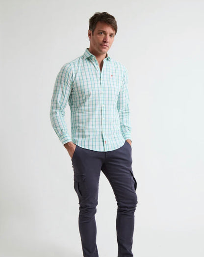 CAMISA LINO CUADRO VERDE AMARILLO WILLIOT