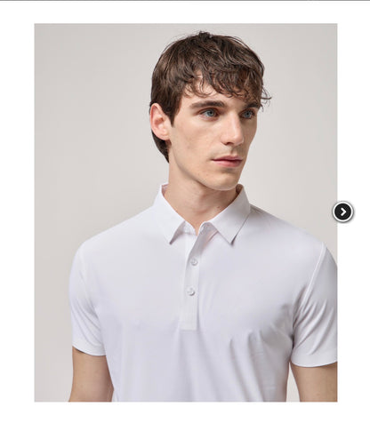 POLO SÚPER ELÁSTICO BLANCO GIANNI LUPO