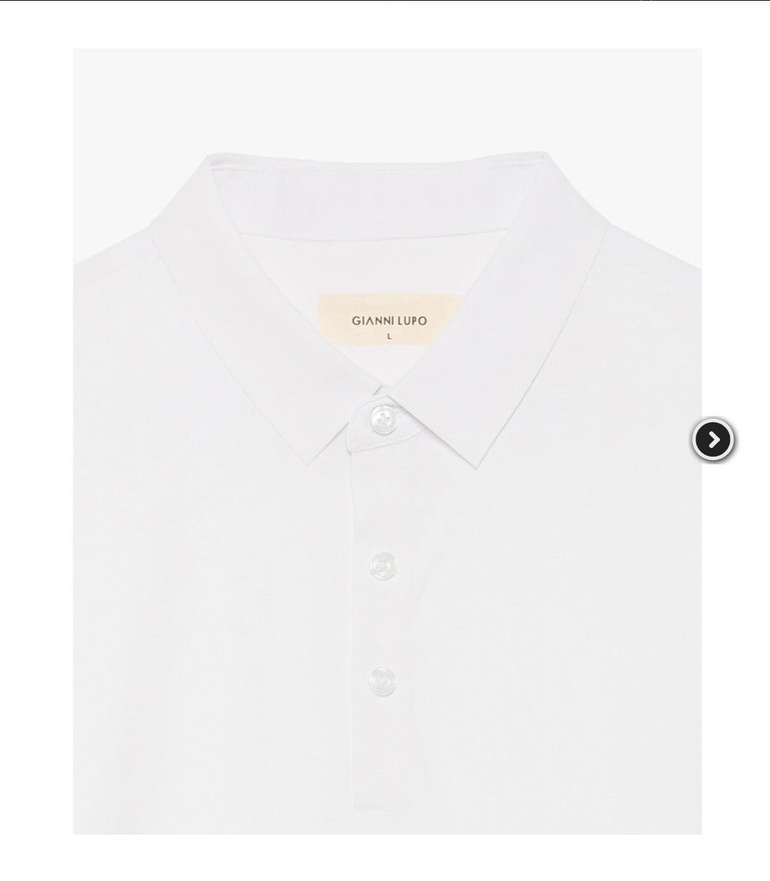 POLO SÚPER ELÁSTICO BLANCO GIANNI LUPO