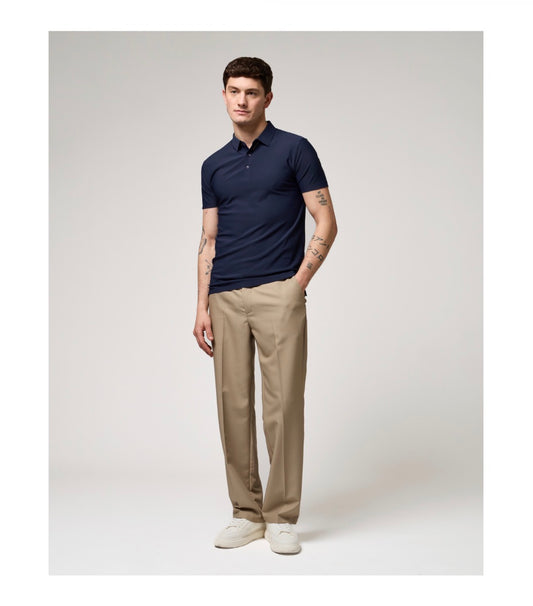 POLO SÚPER ELÁSTICO AZUL MARINO GIANNI LUPO