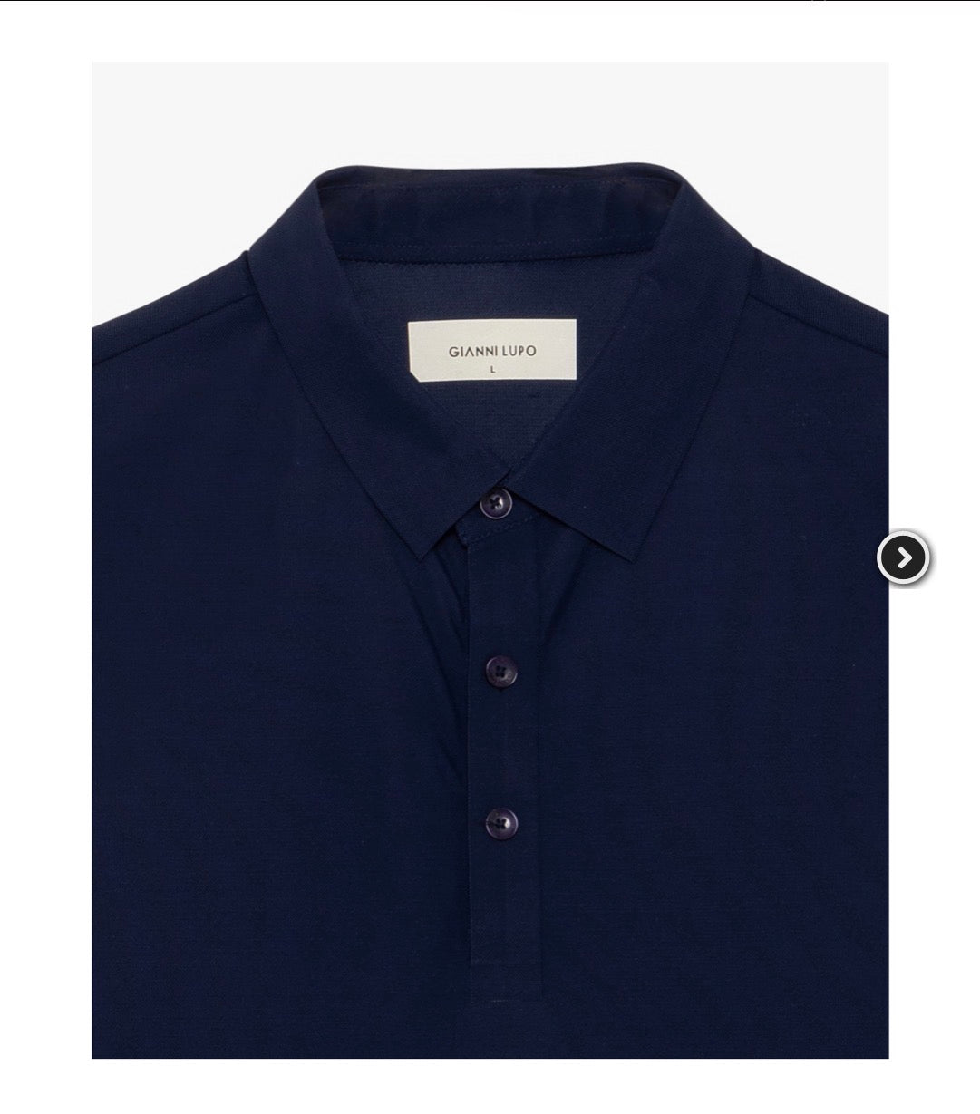 POLO SÚPER ELÁSTICO AZUL MARINO GIANNI LUPO