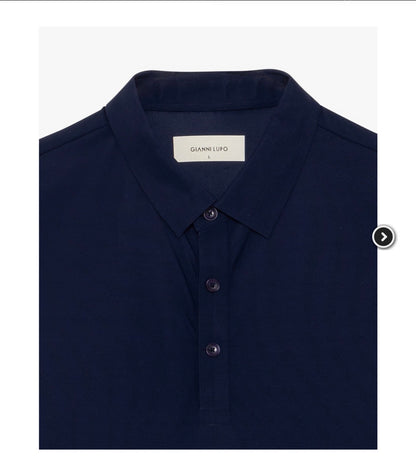 POLO SÚPER ELÁSTICO AZUL MARINO GIANNI LUPO