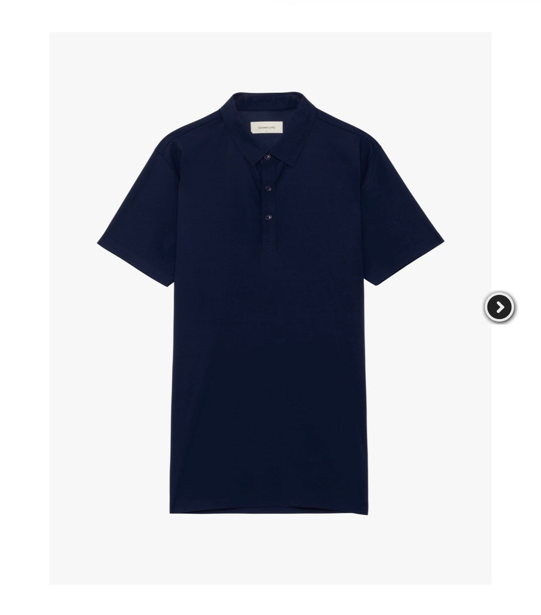 POLO SÚPER ELÁSTICO AZUL MARINO GIANNI LUPO