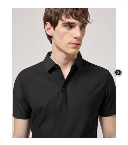 POLO SÚPER ELÁSTICO NEGRO GIANNI LUPO