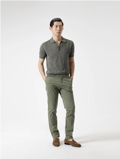 PANTALON CHINO TWILL VERDE PUROEGO