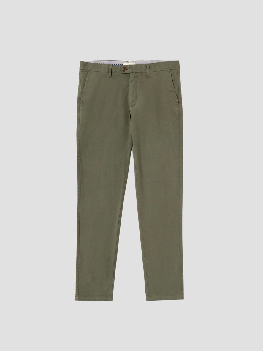 PANTALON CHINO TWILL VERDE PUROEGO