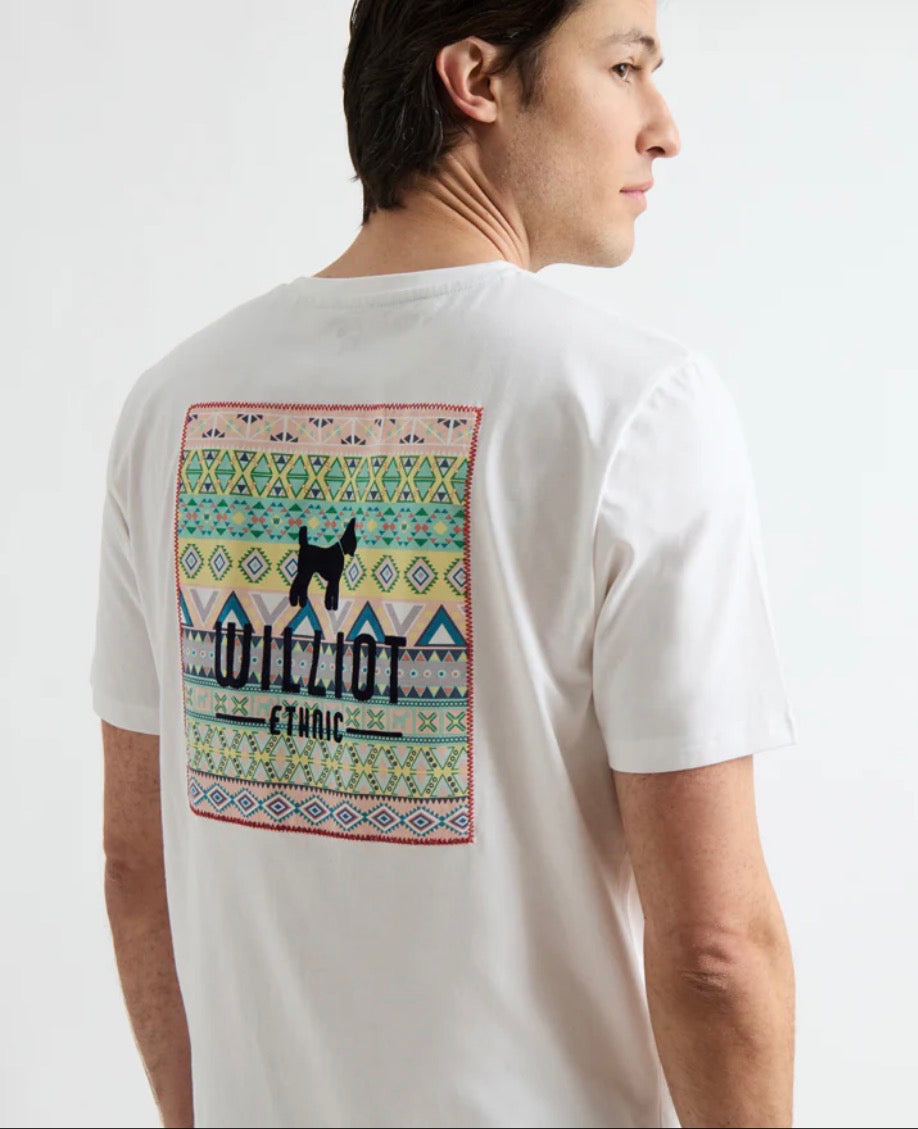 CAMISETA LOGO ÉTNICO BLANCA WILLIOT