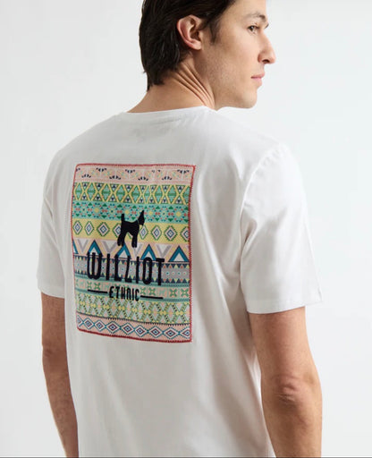 CAMISETA LOGO ÉTNICO BLANCA WILLIOT