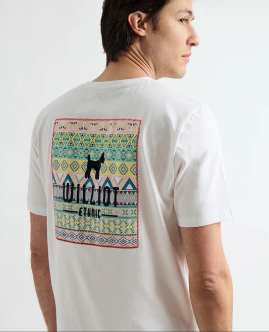 CAMISETA LOGO ÉTNICO BLANCA WILLIOT