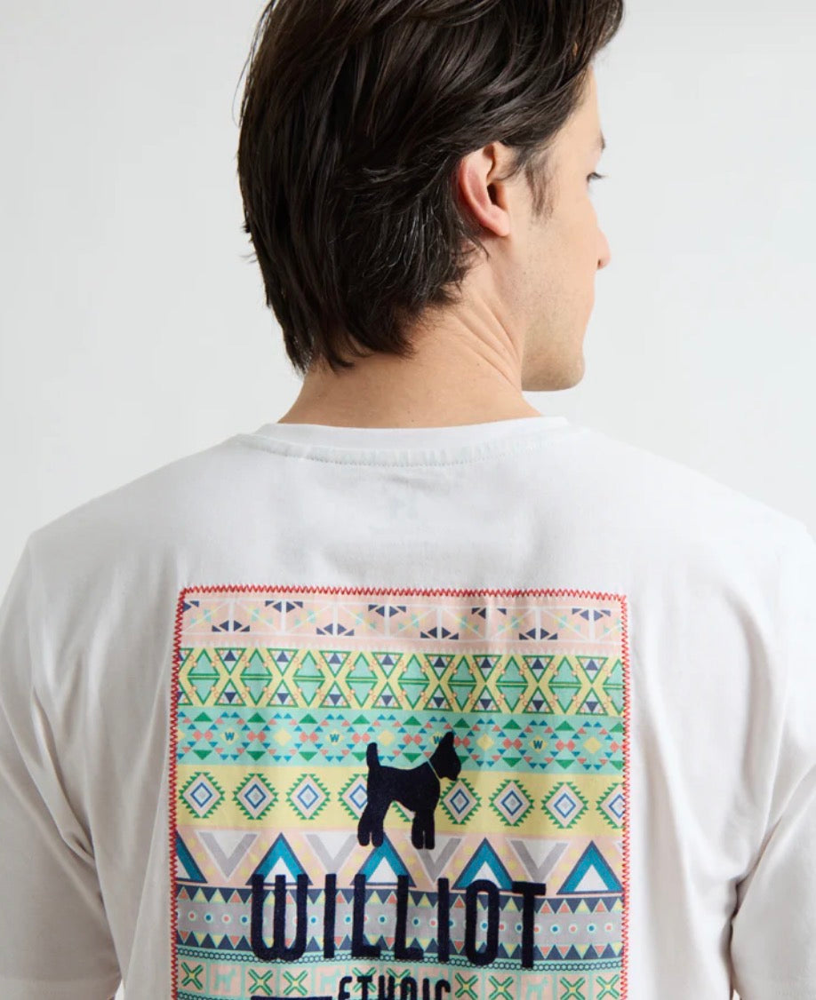 CAMISETA LOGO ÉTNICO BLANCA WILLIOT