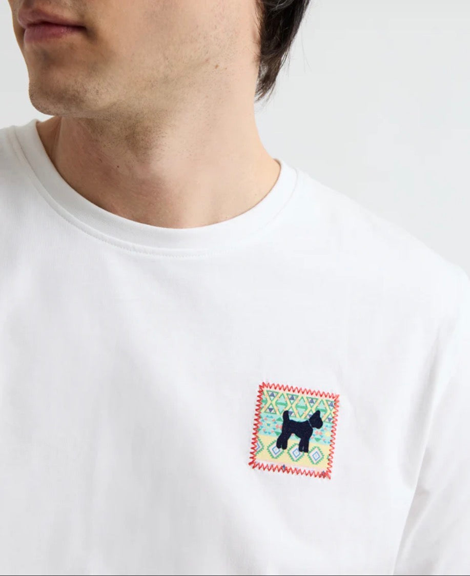 CAMISETA LOGO ÉTNICO BLANCA WILLIOT