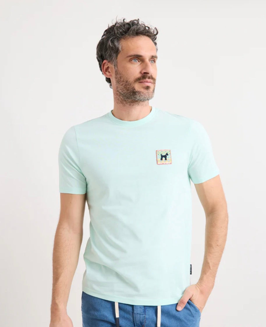 CAMISETA LOGO ÉTNICO VERDE AGUA WILLIOT