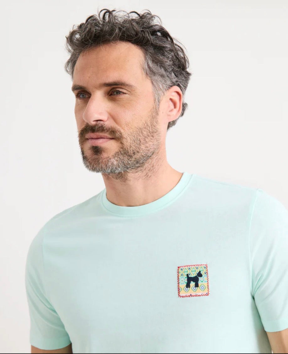 CAMISETA LOGO ÉTNICO VERDE AGUA WILLIOT