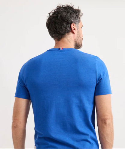 CAMISETA LOGO TIPO PARCHE AZUL TINTA WILLIOT