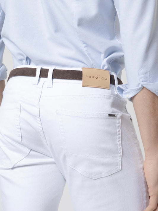 PANTALON 5 BOLSILLOS BLANCO PUROEGO