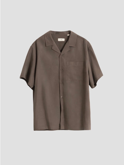 CAMISA SET CUELLO CUBANO CAQUI PUROEGO