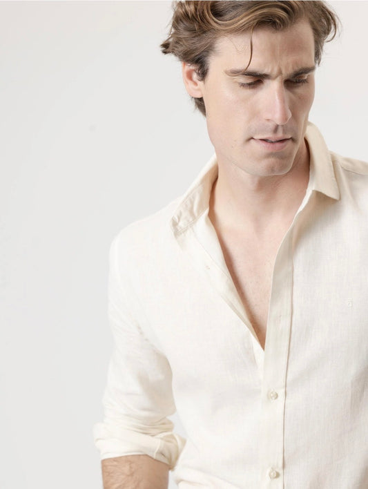 CAMISA LINO CRUDO PUROEGO