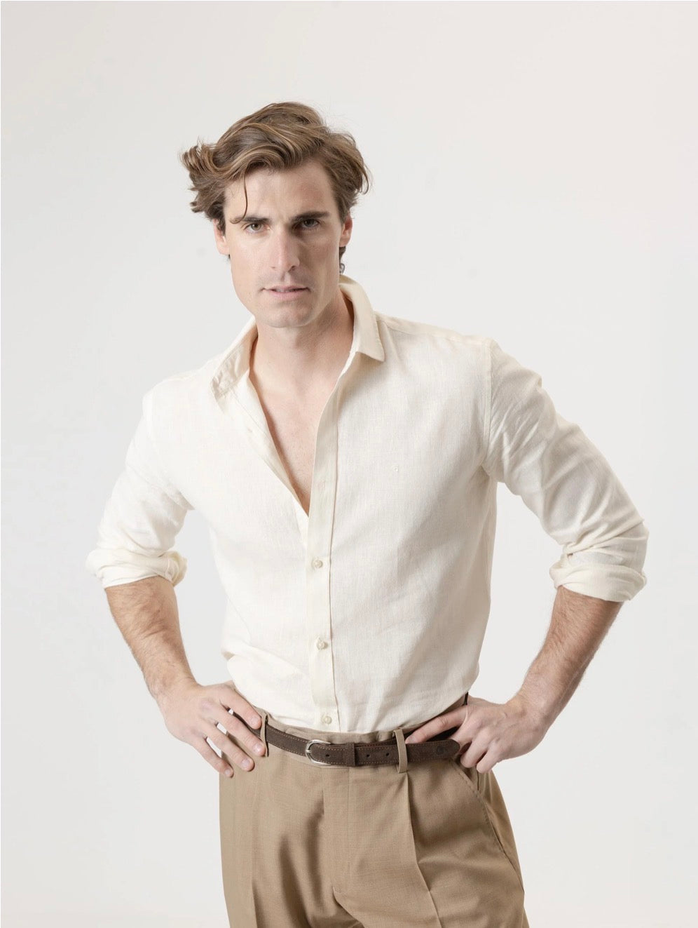 CAMISA LINO CRUDO PUROEGO