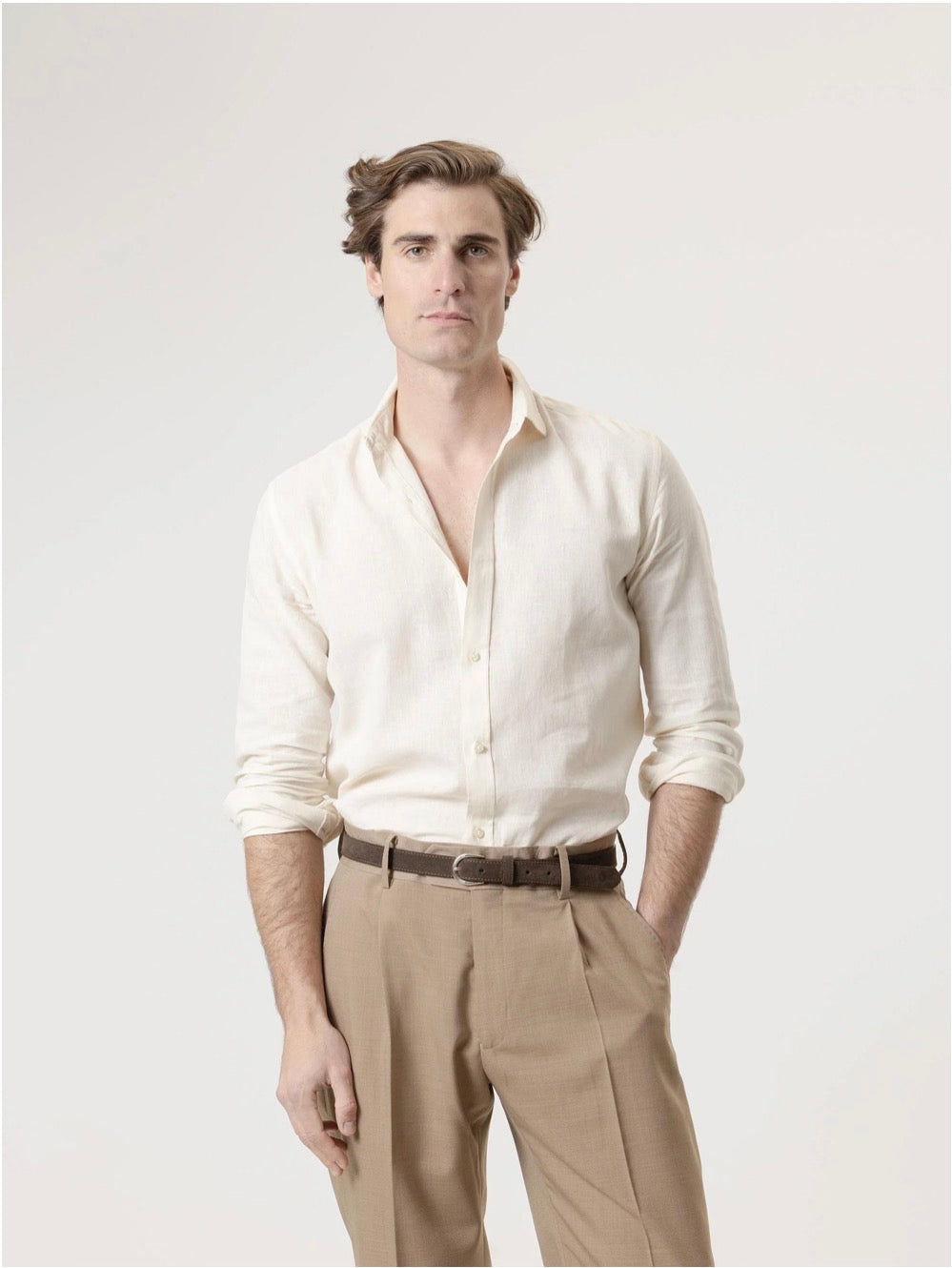 CAMISA LINO CRUDO PUROEGO
