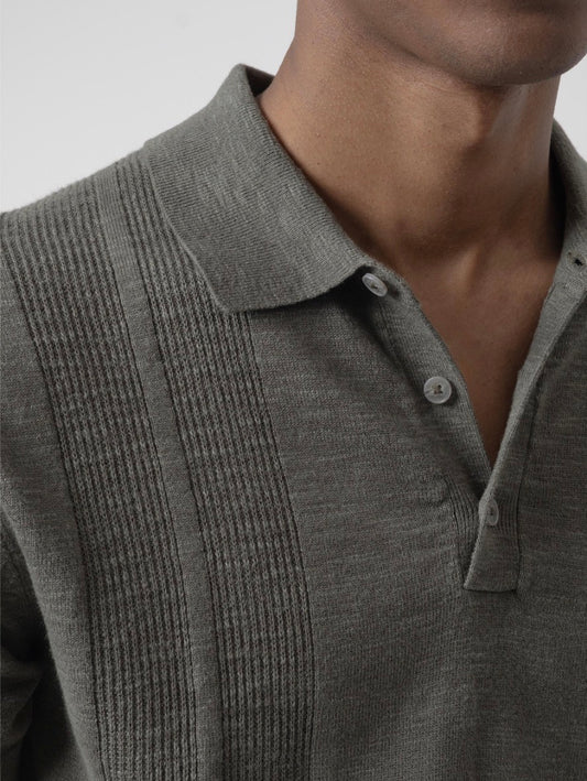 POLO PUNTO JACQUARD CAQUI PUROEGO