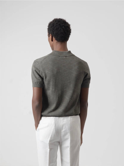 POLO PUNTO JACQUARD CAQUI PUROEGO