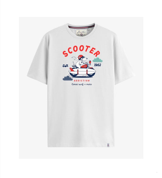 CAMISETA SIDE BOARD BLANCA SCOOTER