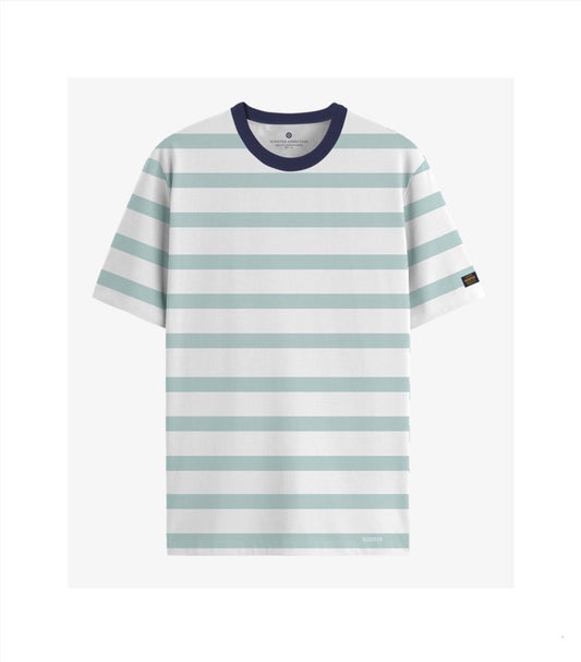 CAMISETA BITONE STRIPE BLUE HAZE SCOOTER