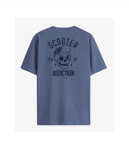 CAMISETA PRINT & WASH AZUL SCOOTER
