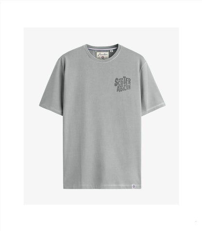 CAMISETA PRINT & WASH GRIS SCOOTER