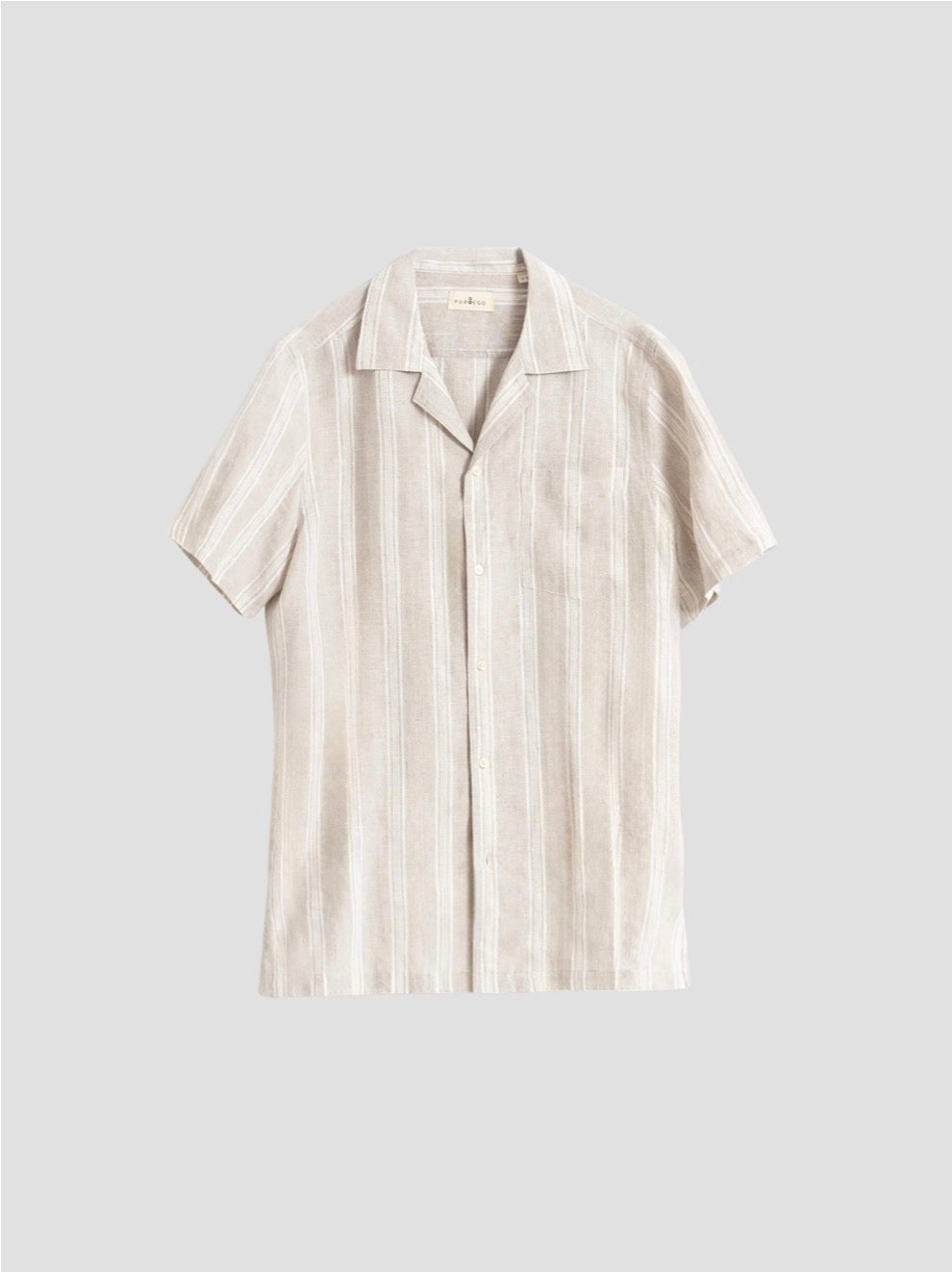 CAMISA RAYAS LINO PIEDRA PUROEGO