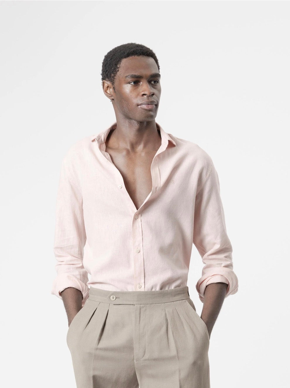 CAMISA LINO ROSA PUROEGO