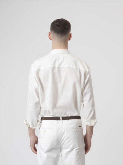 CAMISA LINO BLANCO PUROEGO