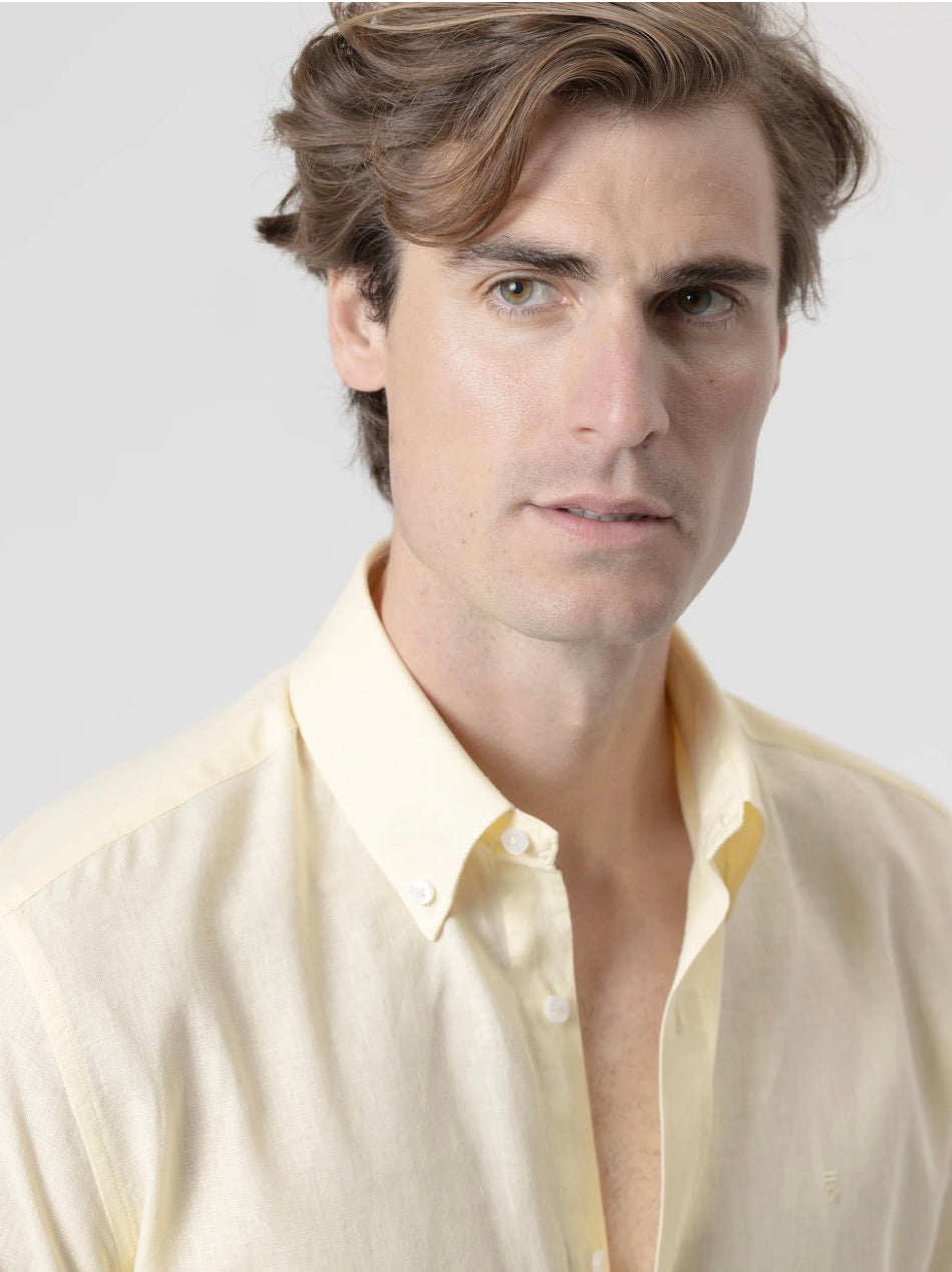 CAMISA LINO AMARILLA PUROEGO