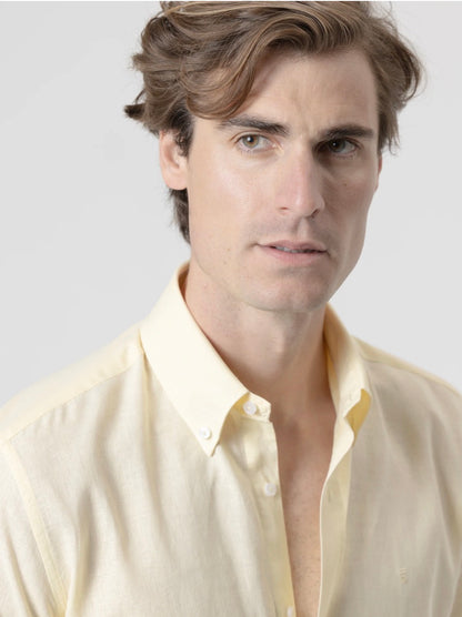 CAMISA LINO AMARILLA PUROEGO