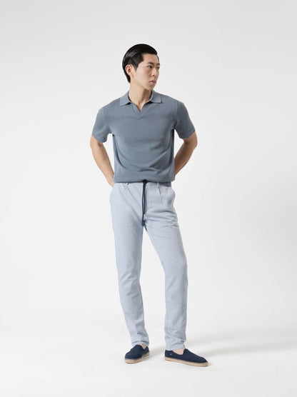 PANTALÓN DOBBY STRECHT AZUL CELESTE PUROEGO