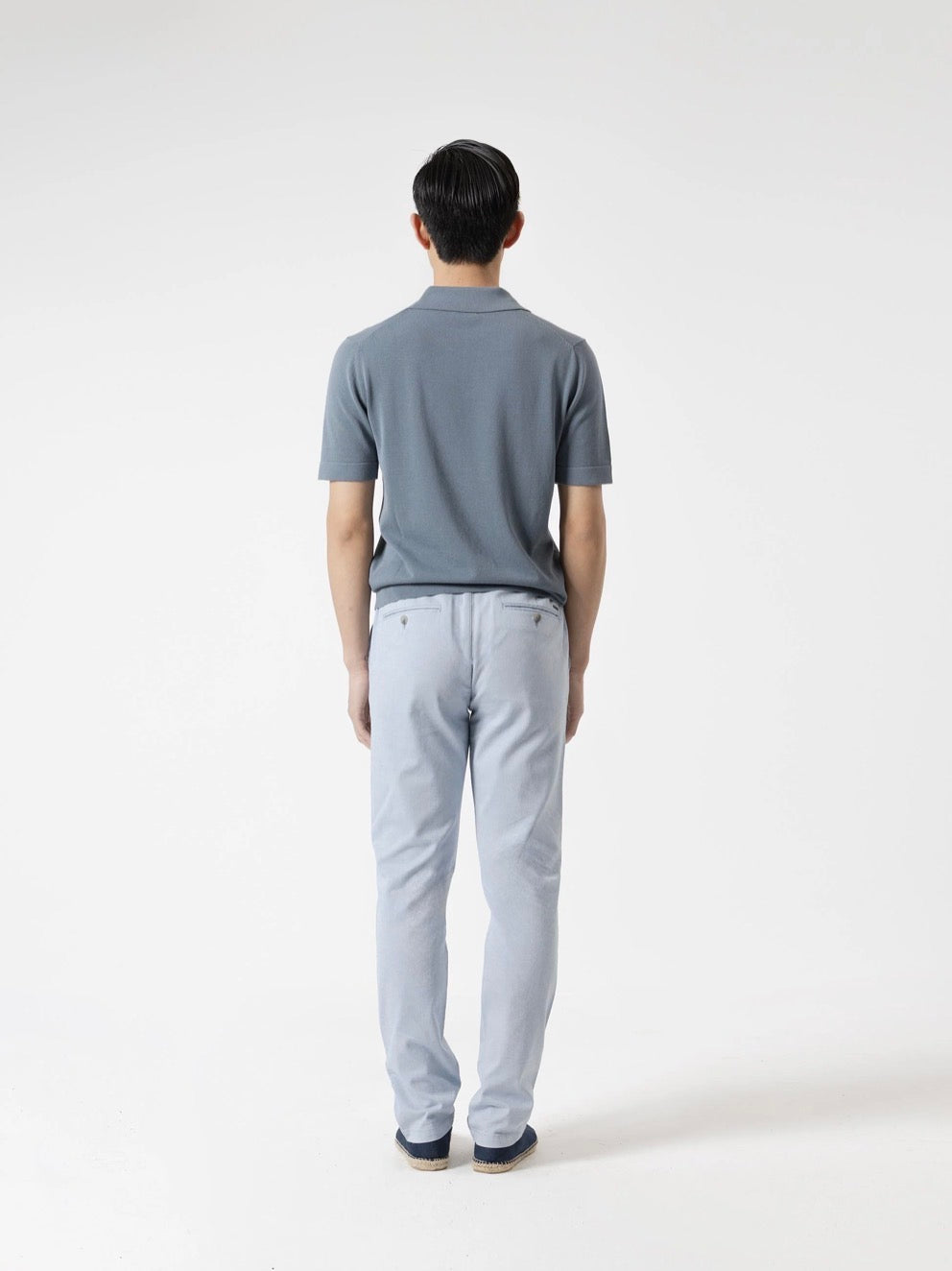 PANTALÓN DOBBY STRECHT AZUL CELESTE PUROEGO